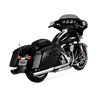 Vance & Hines HD Dresser 17-22 Twin Slash Round Matte Black Slip-On Exhaust