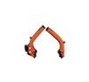 Acerbis KTM 125-450 SX/SX-F/XC-F/XC/XC-W/EXC-F Frame Guard - X-Grip Black and Orange, Part #2449535229