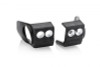 Acerbis Fork Shoe Protectors for KTM 125-450 SX/SX-F/XC-F/XC/XC-W/EXC-F, Husqvarna, GasGas, Sherco - Black (Part #2709720001)