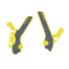 Acerbis 00+ Suzuki DRZ400E/S/SM Frame Guards - X-Grip Gray and Yellow