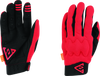 Answer Paragon Gloves Red/Black - Small | High-Performance Powersports Glove with D30 Protection and Clarino Leather
