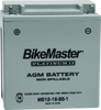 BikeMaster MS12-16-BS-1 AGM Battery for Suzuki VS1400GL Intruder - Maintenance-Free, Non-Spillable PowerSport Battery