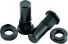 BikeMaster T6 Aluminum Rim Lock Nuts Pair - Black for Powersports Vehicles
