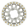 Method Wheels MR401-R Offroad Beadlock Wheel - 15x5 Inches, 4x156 Bolt Pattern, 2.5+2.5/0mm Offset, Machined Center Bore, Raw Finish