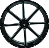QuadBoss Slicer 24x7 Off-Road Wheel with Limited Edition QuadBoss Bull Logo Center Caps