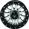 QuadBoss Wagon 14x7 4+3 4/156 Black Machined Wheel – Lightweight Aluminum Performance Rim