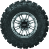 QuadBoss Stryker 14x7 Powersports Wheel (Part Number 608467) with Black Center Caps