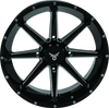 QuadBoss Slicer 18x7 Powersports Wheels with Limited Edition Bull Logo Center Caps