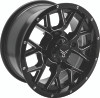 QuadBoss Barbwire 14x7 - 5+2 - 4/137 Black Machined Wheel