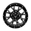 QuadBoss Barbwire 15x7 - 5+2 Offset - 4/137 Bolt Pattern Milled Aluminum Wheel