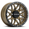 Raceline A94BZ Krank 15x7 Inch Powersports Wheel with Bronze and Black Lip Finish