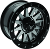 QuadBoss Wagon 14x7 - 5+2 Offset Machined Aluminum Wheel - 4/137 Bolt Pattern