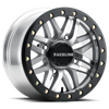 Raceline A91MA Ryno 14x7 Inch Beadlock Wheel with Machined & Black Ring Finish