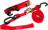 BikeMaster Tiedown Integrated Softhook – Red, 1 Pair for Secure Cargo Strapping