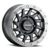 Raceline A12BG Squad 15x7 Inch Beadlock Wheel for Powersports - Black & Gunmetal Ring, 4x137 Bolt Pattern, 38mm Offset