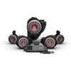 Rockford Fosgate RZR14RC-STG5 Stage-5 1000W audio system with front speaker pods overhead roll cage moto cans and 10 inch under dash subwoofer for Polaris RZR Ride Command