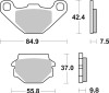Brembo OE Powersports Rear Brake Pad for Kawasaki ZZR 250cc - Part #07YA54SP