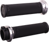 ODI Ruffian Lock-On Street Grips - Cable - Black/Silver V30HCWB-S