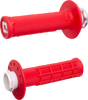 ODI Micro-X Half-Waffle V2 Lock-On Grips - Red/White H36MXR