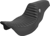 SADDLEMEN Pro Series SDC Performance Seat - w/o Backrest - Tuck-n-Roll/Carbon Fiber - Gripper - FL '08-'23 SC80807T