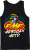 FMF Merican Moto Tank Top - Black - Large SU26123901-BLK-L