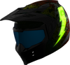 ICON Elsinore Doodle 3 White XL Helmet - Model 0104-3441 with MX Shield and Modular Face Mask