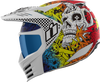 ICON Elsinore™ Helmet Doodle 3 White XS with MX Shield & Modular Face Mask