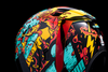 ICON Airform™ Helmet Munchies Blue 3XL with MIPS® Technology and Fog-Free Shield