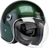 BILTWELL Tahoe™ Helmet - Solid Metallic Sierra Green, Medium (Part Number 1008-324-503)