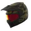 ICON Elsinore™ Helmet Magnacross Green 2XL with Zero Distortion MX Shield and Modular Face Mask