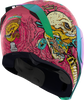 ICON Airflite™ Helmet Snack Attack MIPS® Pink XL with Fog-Free Dropshield and Advanced Ventilation