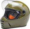 BILTWELL Lane Splitter Helmet - Gloss Olive Green Large (Part #1004-154-504)