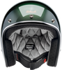 BILTWELL Bonanza Helmet Metallic Sierra Green 2XL - Stylish Safety Headgear with ABS Shell and Lycra Liner