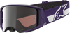 Alpinestars GOGGLES Supertech Goggle - Hunta 96 XXV, Purple/White with Silver Mirror Lens, Part 5101226-3168