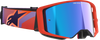 Alpinestars GOGGLES Supertech Vision Goggle - Hot Coral Purple with Blue Mirror Lens (Part #5100326-414)