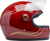 BILTWELL Gringo S Helmet - Flames, Gloss Garnet Red, 2XL - Part 1003-594-506
