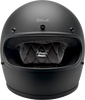 BILT WELL Gringo Helmet Flat Black XL - Lightweight Impact-Resistant Motorcycle Helmet with Comfort Features