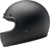 BILT WELL Gringo Helmet Flat Black XL - Lightweight Impact-Resistant Motorcycle Helmet with Comfort Features