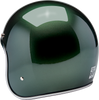 BILTWELL Bonanza Helmet Small Metallic Sierra Green with Hand-Painted Finish and Removable Lycra Liner