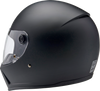 BILTWELL Lane Splitter Helmet - Flat Black XS (Part #1004-201-501)