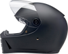 BILTWELL Lane Splitter Helmet - Flat Black XS (Part #1004-201-501)