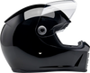 BILTWELL Lane Splitter Helmet - Gloss Black Medium (Part No. 1004-101-503)