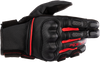 Alpinestars Phenom Gloves 2XL Black and Bright Red - Model 3501723-1303-2X