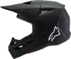 Alpinestars Youth SM3 Helmet - Solid Matte Black, Small (Part #8302225-110-YS)