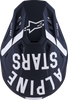 Alpinestars SM7 Dasher Helmet - Matte Black/White, Medium (Part Number 8302226-1121-M)