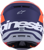 Alpinestars SM7 Helmet Core Matte Orange/Blue 2XL – High-Performance Off-Road Racing Helmet with Superior Ventilation and Impact Protection