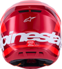Alpinestars SM7 Helmet - Core Gloss Red 2XL - Lightweight Off-Road Racing Helmet with Superior Ventilation and Impact Protection