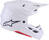Alpinestars SM7 Helmet - Solid Gloss White Medium - Advanced Off-Road Racing Protection