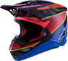 Alpinestars Supertech M10 Helmet with MIPS® - Era Gloss Blue/Red/Yellow Fluo, 2XL (Part Number 8301223-7356-XXL)