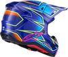 Alpinestars SM7 Helmet - Cast Gloss Blue Pink Yellow Fluo XL (Part #8302626-7254-XL)